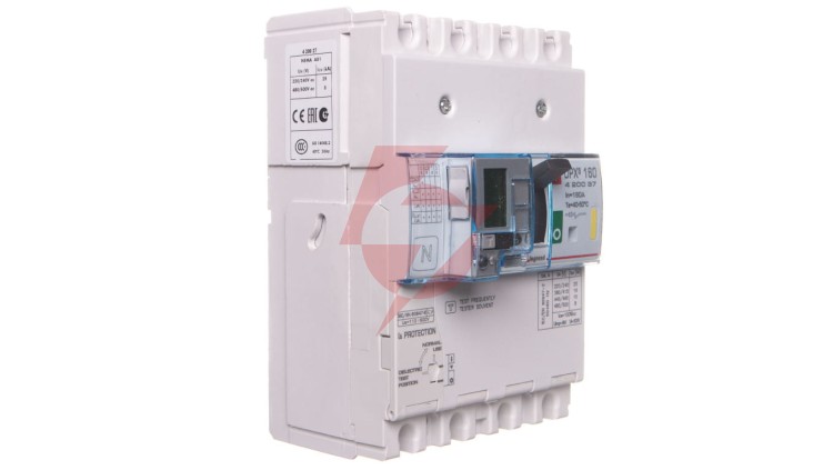 Wyłącznik mocy 4P 160A 16kA z zabezpieczeniem różnicowoprądowym DPX3 160 420037