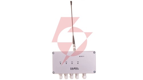 Radiowy wyłącznik sieciowy czterokanałowy 230V 4Z 16A zasięg 350m IP56 RWS-311C/Z EXF10000095