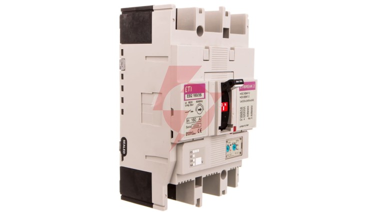 Wyłącznik kompaktowy 3P 160A 36kA /wyzwalacz termo-magnetyczny/ EB2 160/3S 004671061