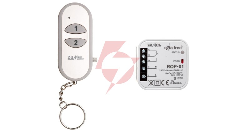 Zestaw sterowania bezprzewodowego uniwersalny (ROP01+P257/2) RZB-05 EXF10000077