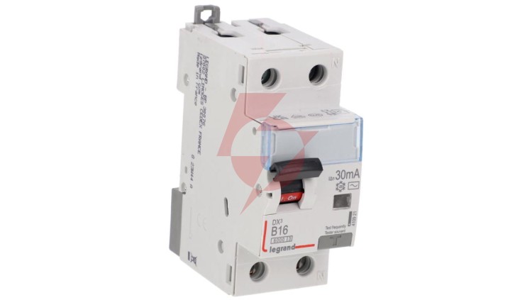 Wyłącznik różnicowo-nadprądowy 2P 16A B 0,03A typ AC P312 DX3 410921