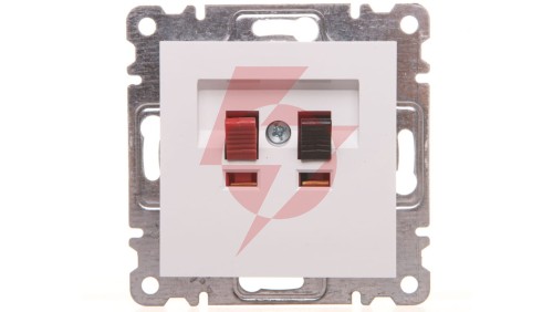 Lumina Gniazdo głośnikowe białe WL3310