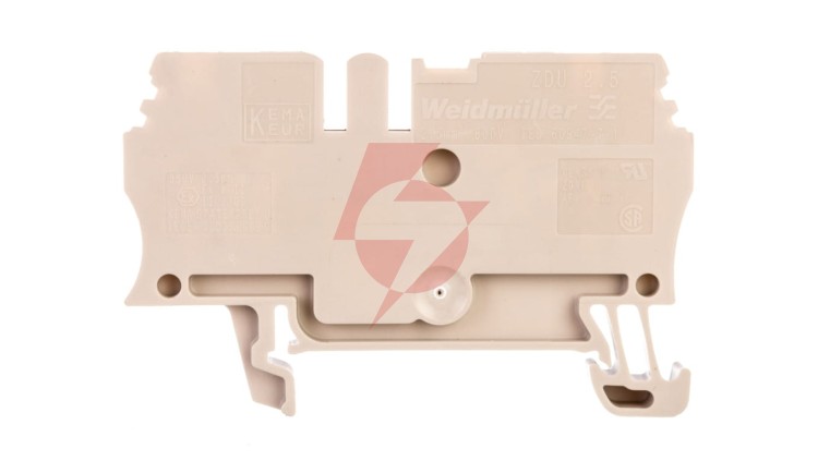 Złączka ZDU 2.5 24A 2,5mm2 ciemnobeżowa 1608510000