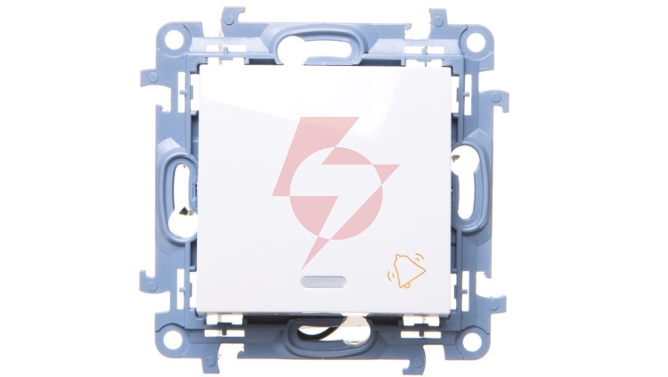 Simon 10 Przycisk /dzwonek/ z podświetleniem LED biały CD1L.01/11