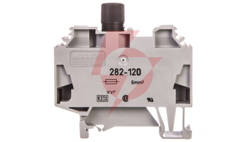Złączka szynowa bezpiecznikowa 6mm2 szara 282-120