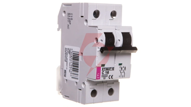 Wyłącznik nadprądowy 2P C 16A 10kA AC ETIMAT10 002133716