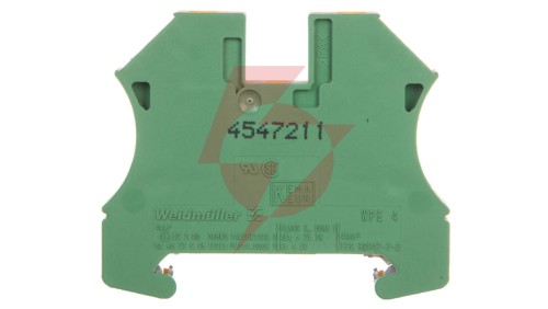 Złączka szynowa ochronna 4mm2 żółto-zielona WPE 4 1010100000