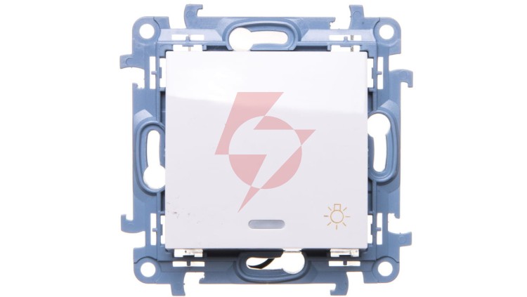 Simon 10 Przycisk /światło/ z podświetleniem LED biały CS1L.01/11