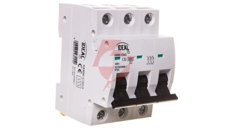 Wyłącznik nadprądowy 3P C 32A 6kA AC KMB6-C32/3 VDE 23155