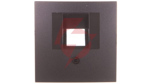Berker/B.1/B.3/B.7 Glas Płytka czołowa pojedyncza do gniazda przyłączeniowego UAE antracyt 14071606