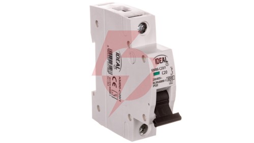 Wyłącznik nadprądowy 1P C 20A 6kA AC KMB6-C20/1 VDE 23146