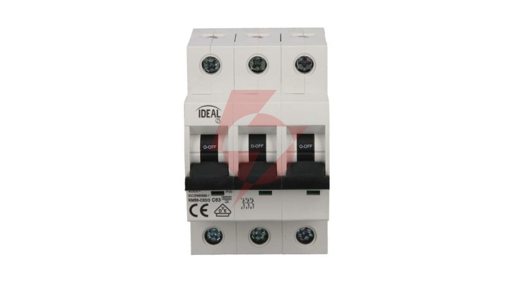 Wyłącznik nadprądowy 3P C 63A 6kA AC KMB6-C63/3 VDE 23166