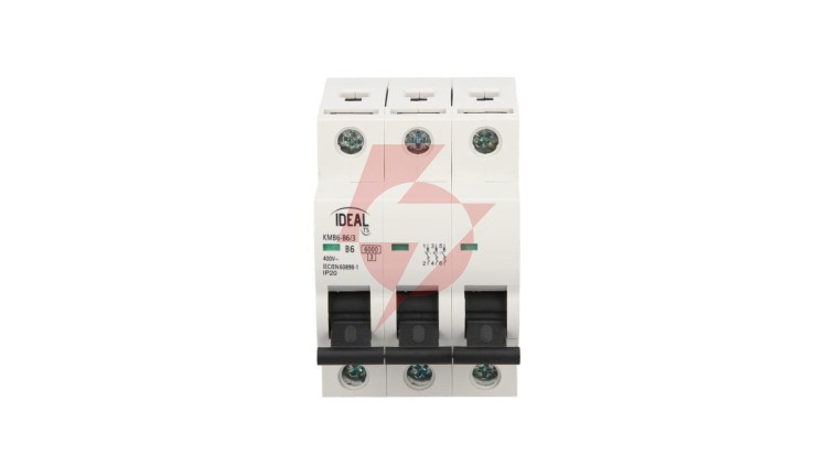 Wyłącznik nadprądowy 3P B 6A 6kA AC KMB6-B6/3 VDE 23171