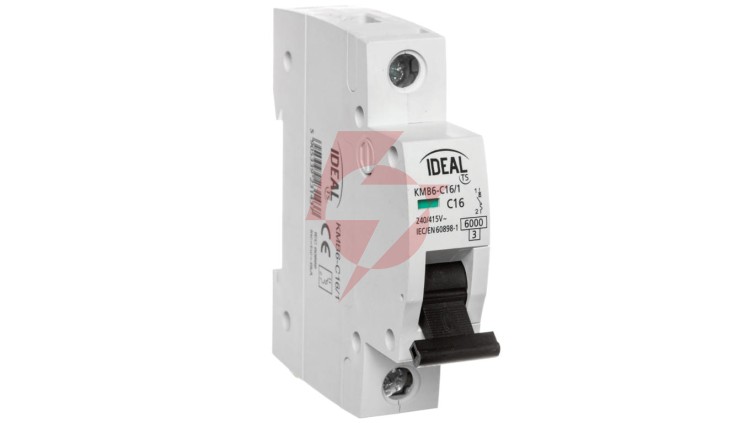 Wyłącznik nadprądowy 1P C 16A 6kA AC KMB6-C16/1 VDE 23143