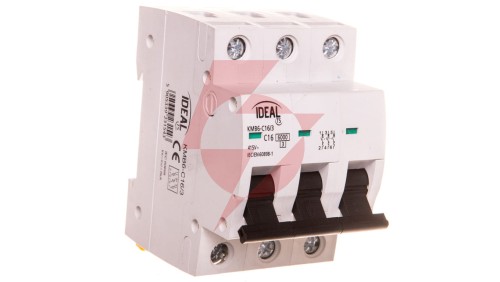 Wyłącznik nadprądowy 3P C 16A 6kA AC KMB6-C16/3 VDE 23154