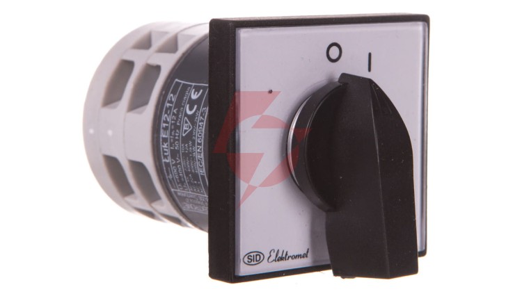 Łącznik krzywkowy 0-1 3P 12A IP65 Łuk E12-12 z płytką 921201