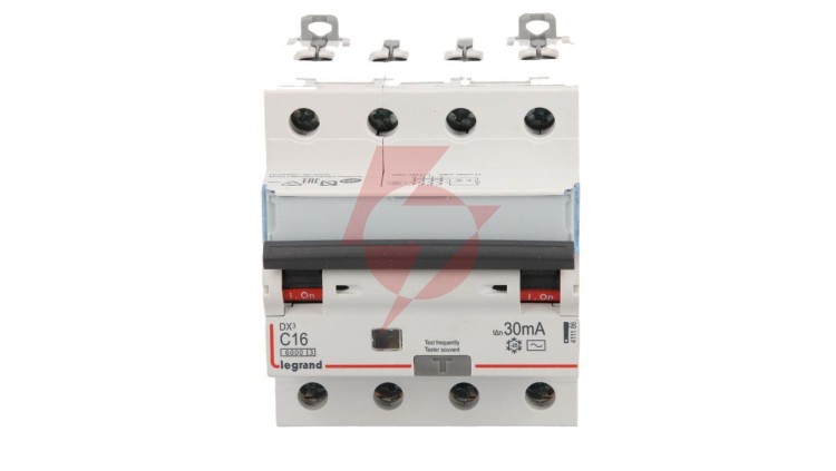 Wyłącznik różnicowo-nadprądowy 4P 16A C 0,03A typ AC P314 DX3 411186