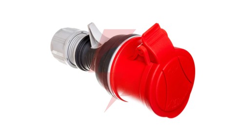 Gniazdo przenośne 32A 5P 400V czerwone TWIST GPP 32/5 IP44 921875