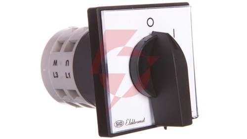 Łącznik krzywkowy 0-1 3P 25A IP65 Łuk E25-12 z płytką 952501