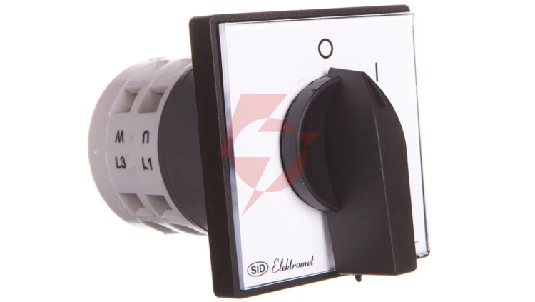 Łącznik krzywkowy 0-1 3P 25A IP65 Łuk E25-12 z płytką 952501