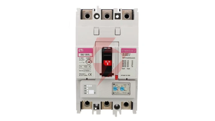 Wyłącznik kompaktowy 3P 100A 25kA /wyzwalacz termo-magnetyczny/ EB2 125/3L 004671025