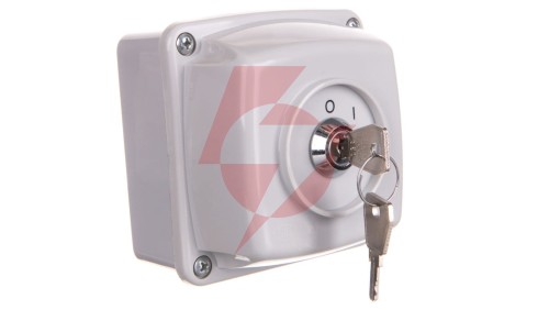 Łącznik krzywkowy z zamkiem 0-I 3P 25A IP44 w obudowie Łuk E25-13z/z 952580