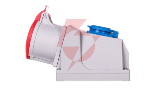 Gniazdo stałe COMBI okablowane z listwą przyłączeniową 5P 32A 400V czerwone/ 230V niebieskie GSC 32/5 IP-44 921845