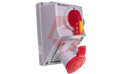 Zestaw instalacyjny z rozłącznikiem O-I 1x32A 4P 400V, 1x16A 2P+Z C32-18.1 IP-54 974011