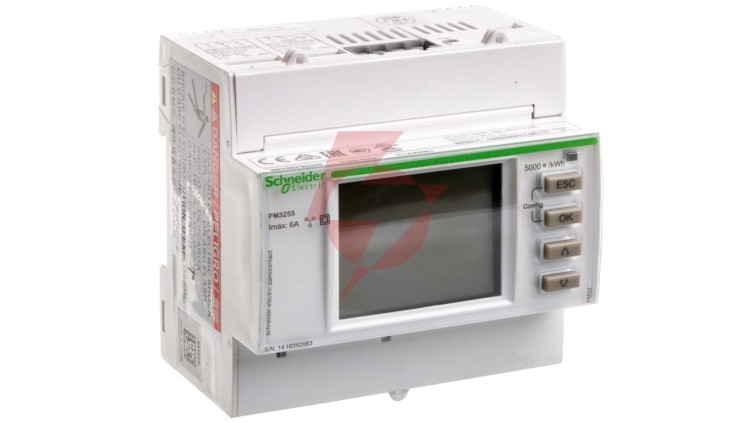 Miernik parametrów sieci z Modbus RS485 2we/2wy cyfrowe na szynę DIN METSEPM3255
