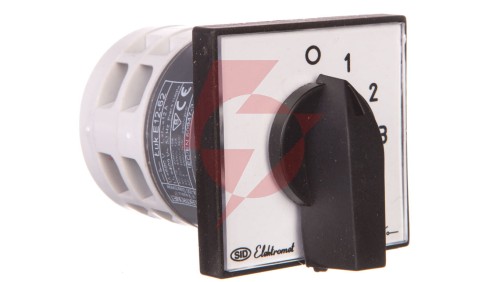 Łącznik krzywkowy 0-1-2-3 3P 12A IP65 z płytką Łuk E12-62 921262