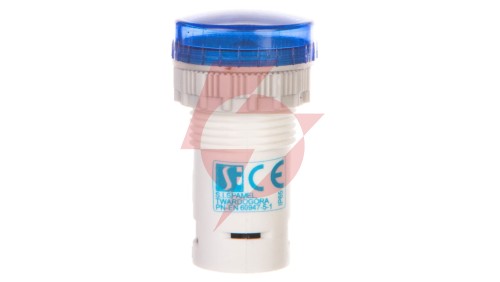 Lampka kompaktowa niebieska PK22-LN-24-LED AC/DC