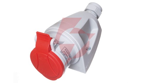 Gniazdo stałe 16A 4P 400V czerwone MINI GSM 16/4 IP44 921861