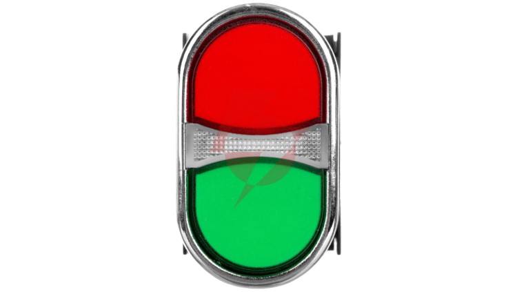 Przycisk sterowniczy dwuklawiszowy, niestabilny, kryty, 1NO+1NC, czerwono-zielony T0-B102K20KY