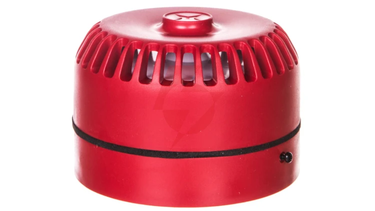 Sygnalizator akustyczny ROLP 9-28VDC 102dB czerwony płytki 32 tony CNBOP ROLP/SV/R/S 540501FULL-0389X