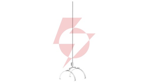 Iglica gąsiorowa podwójna L-1000mm fi 12mm aluminiowa 71.10 AL /97101009/