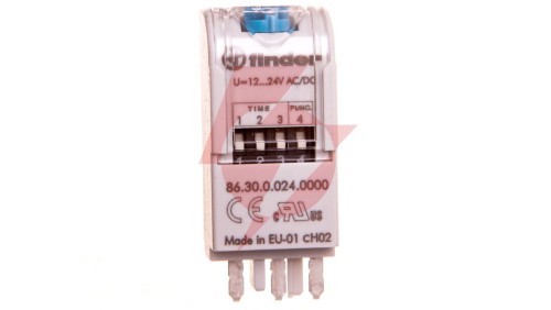 Moduł czasowy dwufunkcyjny 12-24V AC/DC do gniazd przekaźnikowych F86-30-0-024-0000