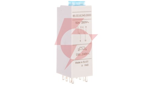 Przekaźnik czasowy 2P 10A 230-240V AC, wielofunkcyjny Al, Dl, SW, GI 85.02.8.240.0000