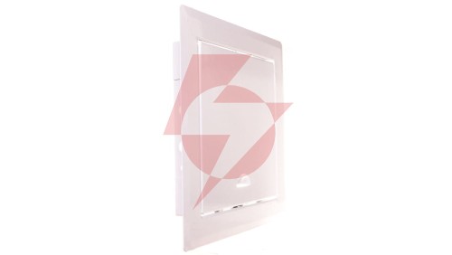 Drzwiczki rewizyjne metalowe 150x150mm białe zatrzask DM82