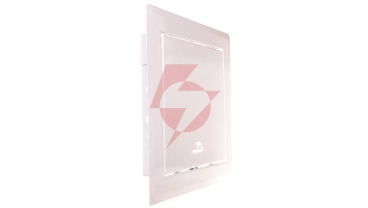 Drzwiczki rewizyjne metalowe 150x150mm białe zatrzask DM82