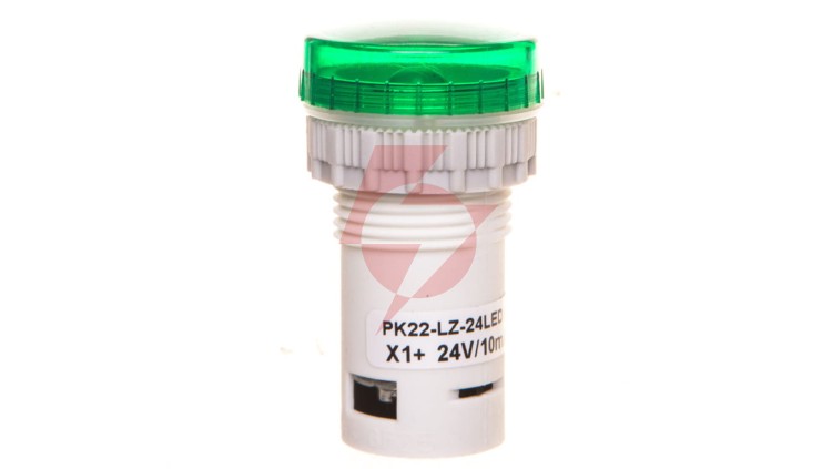 Lampka kompaktowa zielona PK22-LZ-24-LED AC/DC