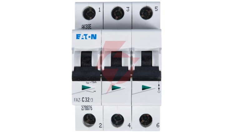 Wyłącznik nadprądowy 3P C 32A 15kA AC FAZ C32/3 278876