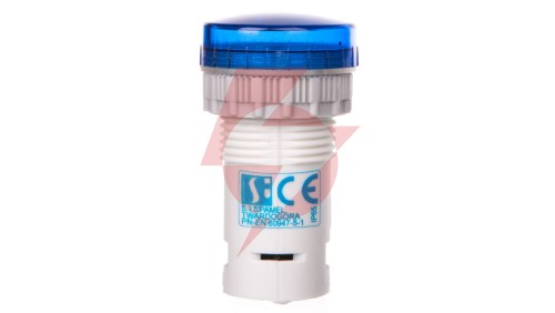 Lampka kompaktowa niebieska PK22-LN-230-LED-AC