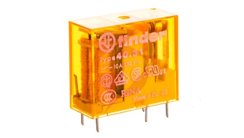 Przekaźnik miniaturowy 1P 10A 24V AC AgNi 40.31.8.024.0000 F40-31-8-024-0000
