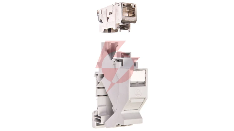 Adapter z gniazdem RJ45 kat.6A na szynę DIN TH35 EPIC DATA HS RJ45 F 10G A 21700613