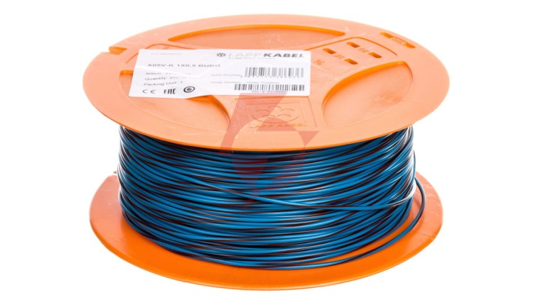 Przewód instalacyjny X05V-K 0,5 niebieski/czerwony 4512251S /250m/
