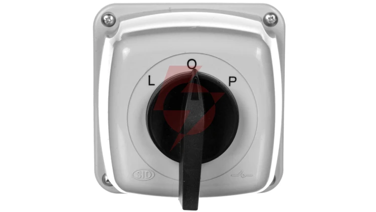 Łącznik krzywkowy ŁUK 40-43 w obud. 40A 3P przełącznik L-O-P IP65 924030