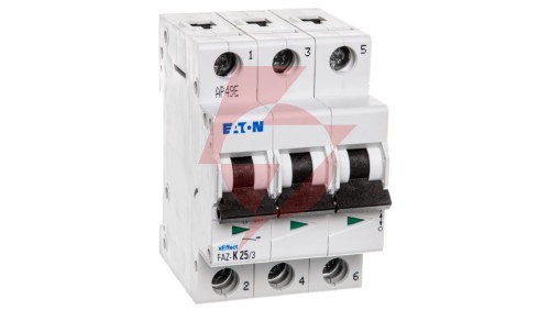 Wyłącznik nadprądowy 3P K 25A 15kA AC FAZ-K25/3 278913
