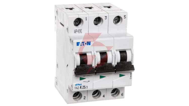 Wyłącznik nadprądowy 3P K 25A 15kA AC FAZ-K25/3 278913