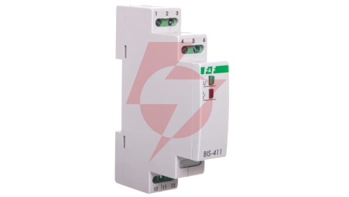 Przekaźnik bistabilny 1P 16A separowany 24V AC/DC Inrush BIS-411i-24V BIS-411-LED-24V
