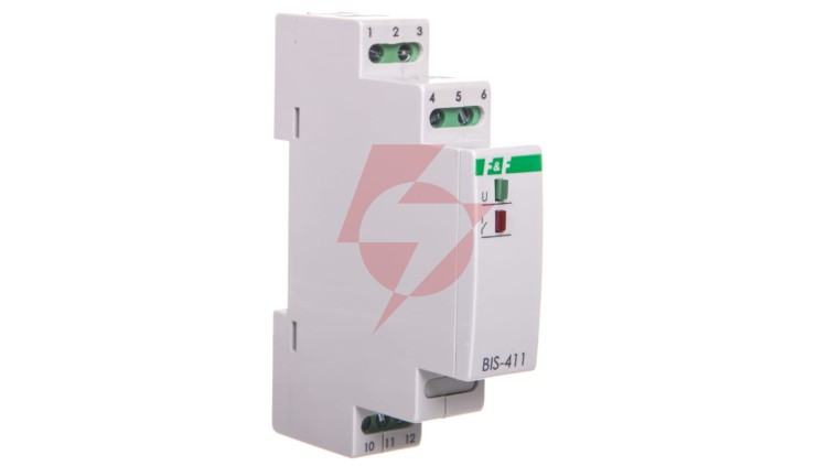Przekaźnik bistabilny 1P 16A separowany 24V AC/DC Inrush BIS-411i-24V BIS-411-LED-24V